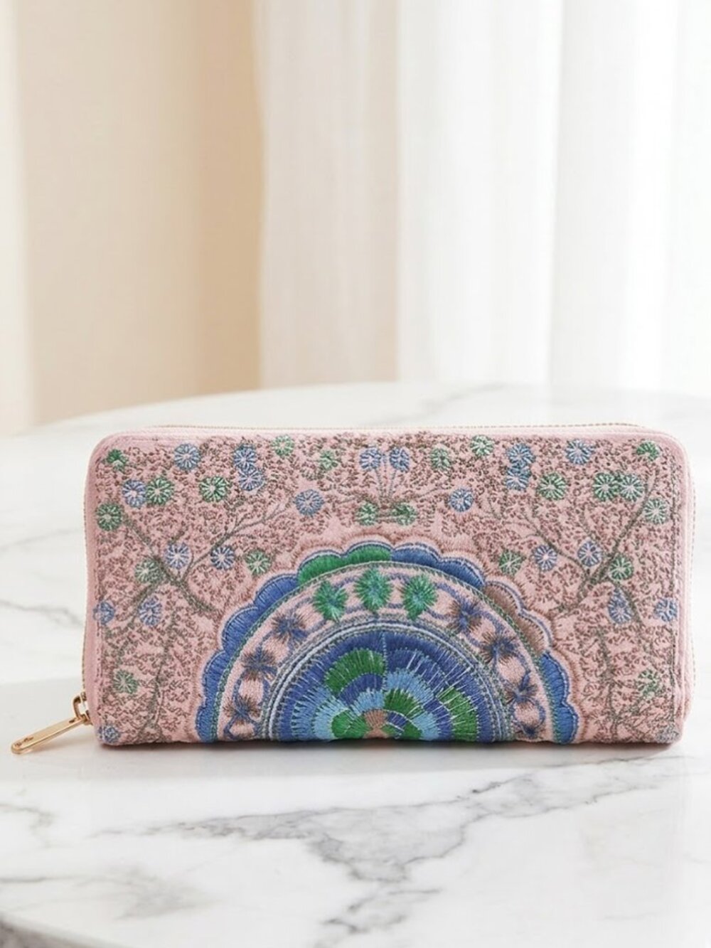  Ladies Light Pink Long Wallet